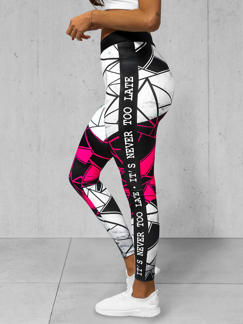 Sieviešu legingi melni-sārti OZONEE O/20432Z