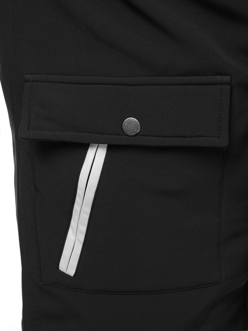 Vīriešu parka melni-balta OZONEE O/5832Z