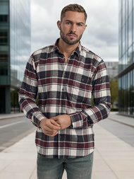 Vīriešu krekls bordosarkana OZONEE V/V174