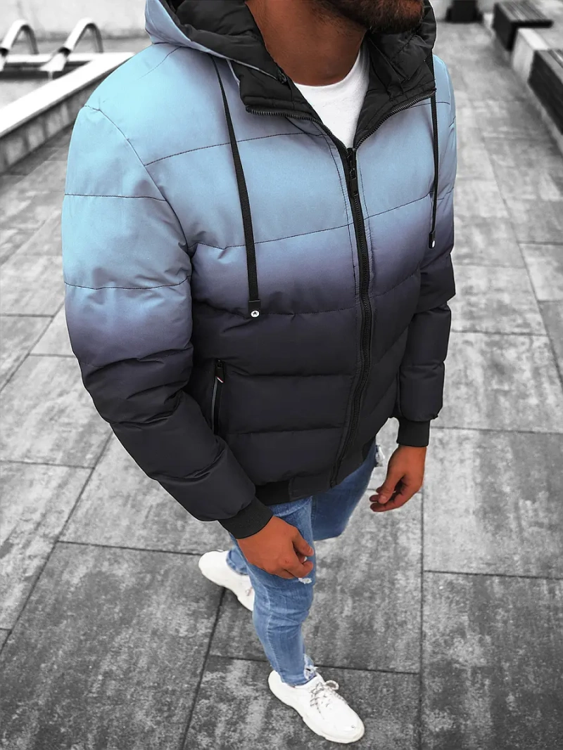 Vīriešu divpusēja virsjaka debesu-zila/tumši-zila OZONEE JS/M760/105