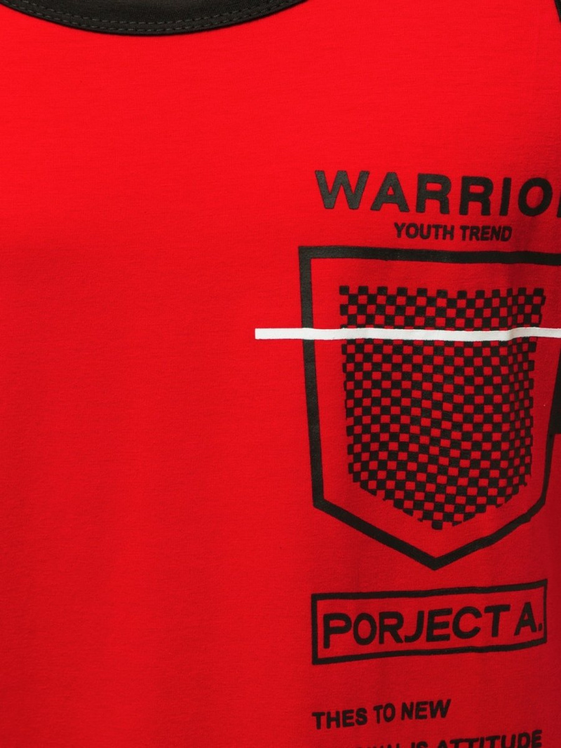 Vīriešu T-krekls bez piedurknēm sarkani OZONEE JS/SS11076