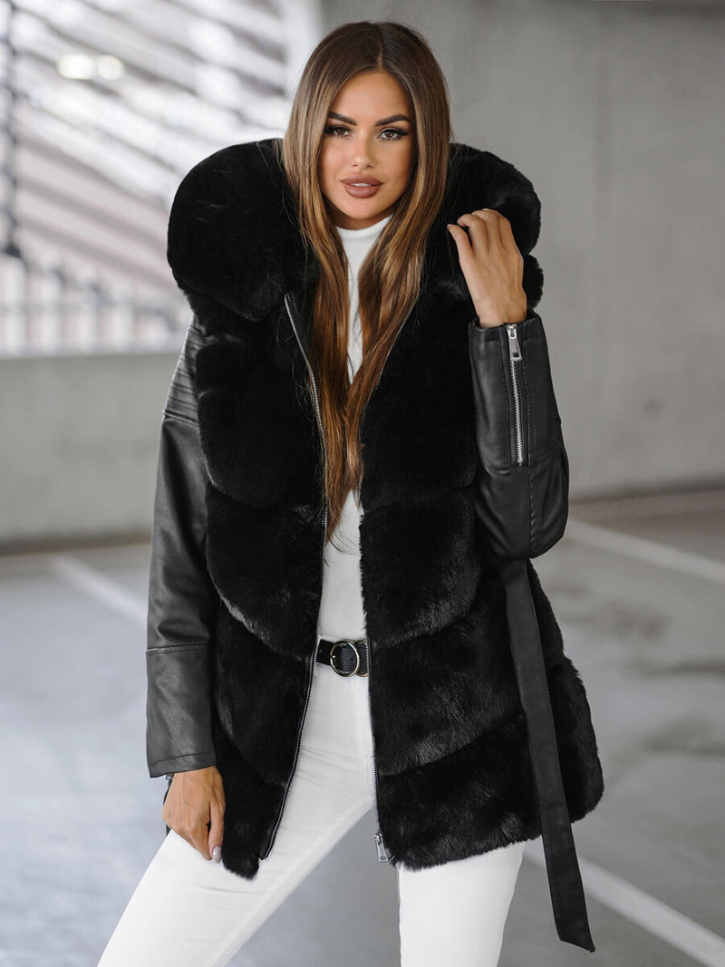 Sieviešu jaka melna OZONEE JS/11Z8090Z