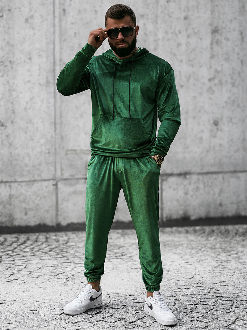 Vīriešu treniņtērps zaļš OZONEE O/D7517