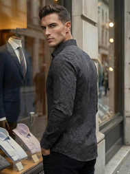 Vīriešu krekls melns OZONEE V/V184Z