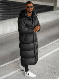 Vīriešu ziemas virsjaka melna OZONEE O/M3202Z