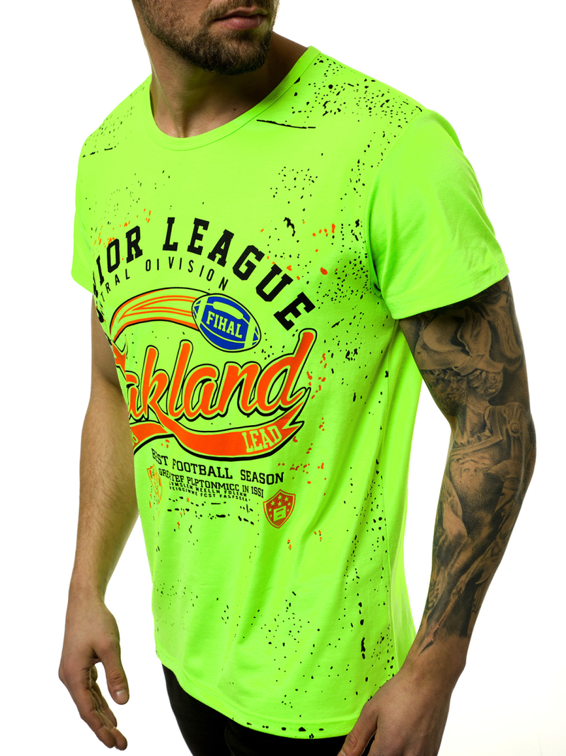 Vīriešu T-krekls zaļš OZONEE JS/KS1975