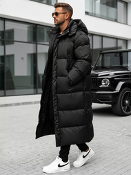 Vīriešu ziemas virsjaka melna OZONEE O/M3202Z