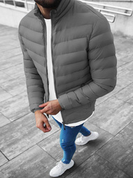 Vīriešu pārejas virsjaka pelēka OZONEE JS/SM70