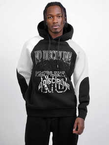 Džemperis ar kapuci melna OZONEE O/SWE23037Z