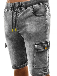 Vīriešu džinsa šorti grafīta OZONEE RF/HY330/1