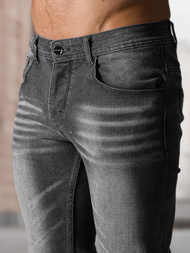 Vīriešu džinsi grafīta OZONEE NB/MP0199GSZ