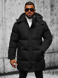 Vīriešu ziemas jaka melna OZONEE JS/5M3118/392