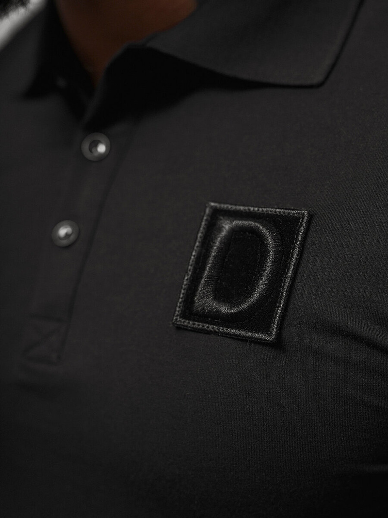 Vīriešu polo krekls melns OZONEE NB/MT3105