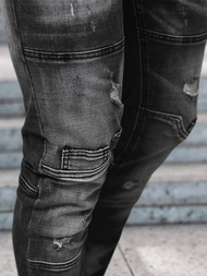 Vīriešu džinsi melni OZONEE NB/MP0155N