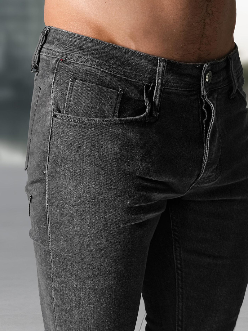 Vīriešu džinsi grafīta OZONEE NB/MP0191G