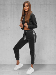 Sieviešu sporta tērps melns OZONEE JS/8C67/3Z