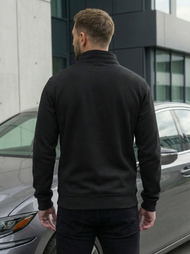 Vīriešu džemperis ar rāvējslēdzēju melns OZONEE JS/2002Z