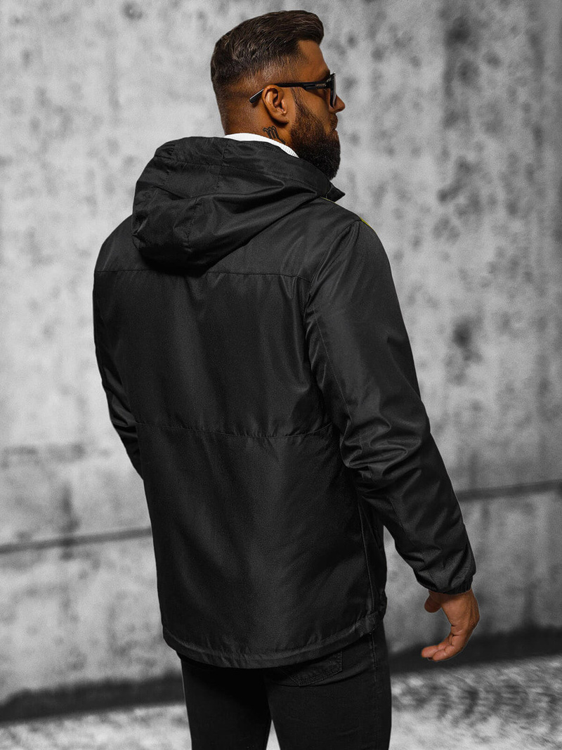 Vīriešu virsjaka melns OZONEE JS/22M311/392