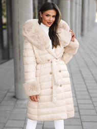 Sieviešu mētelis smilšu OZONEE JS/5M3160/254Z