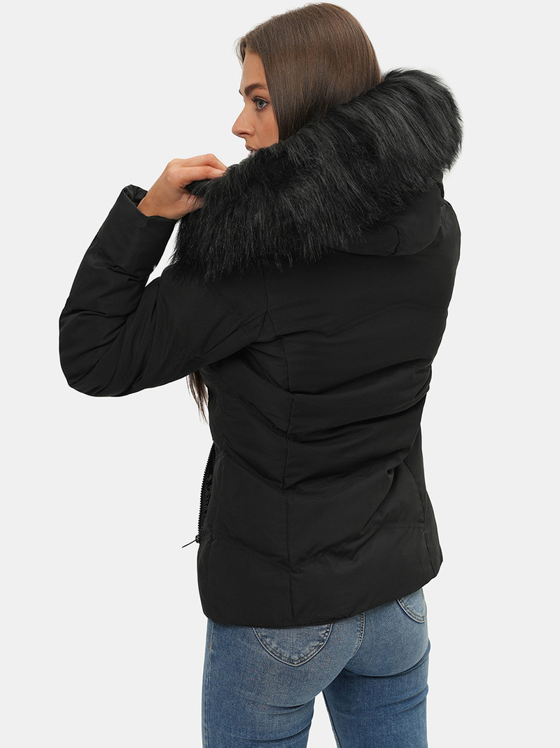 Sieviešu ziemas jaka melna OZONEE JS/M9057/392