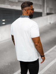 Vīriešu polo krekls balts OZONEE O/DA803