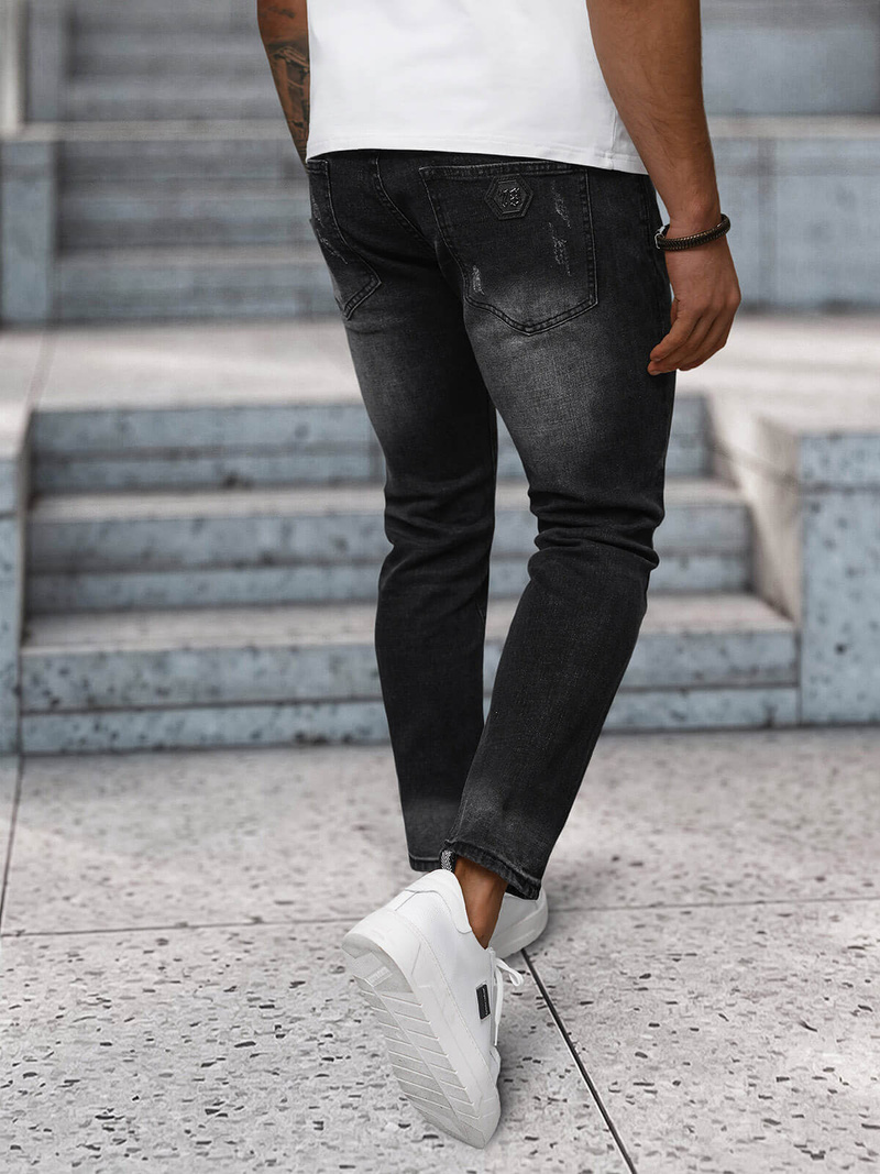 Vīriešu džinsi debesu melni OZONEE NB/MP0063/1N