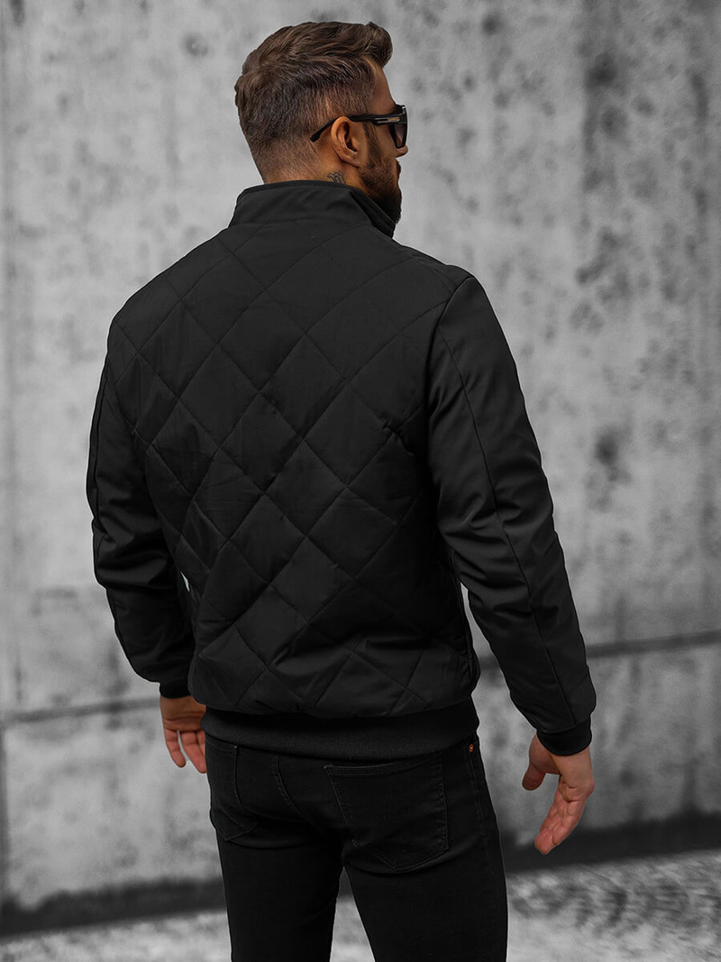 Vīriešu pārejas virsjaka melna OZONEE JS/84M3022/392