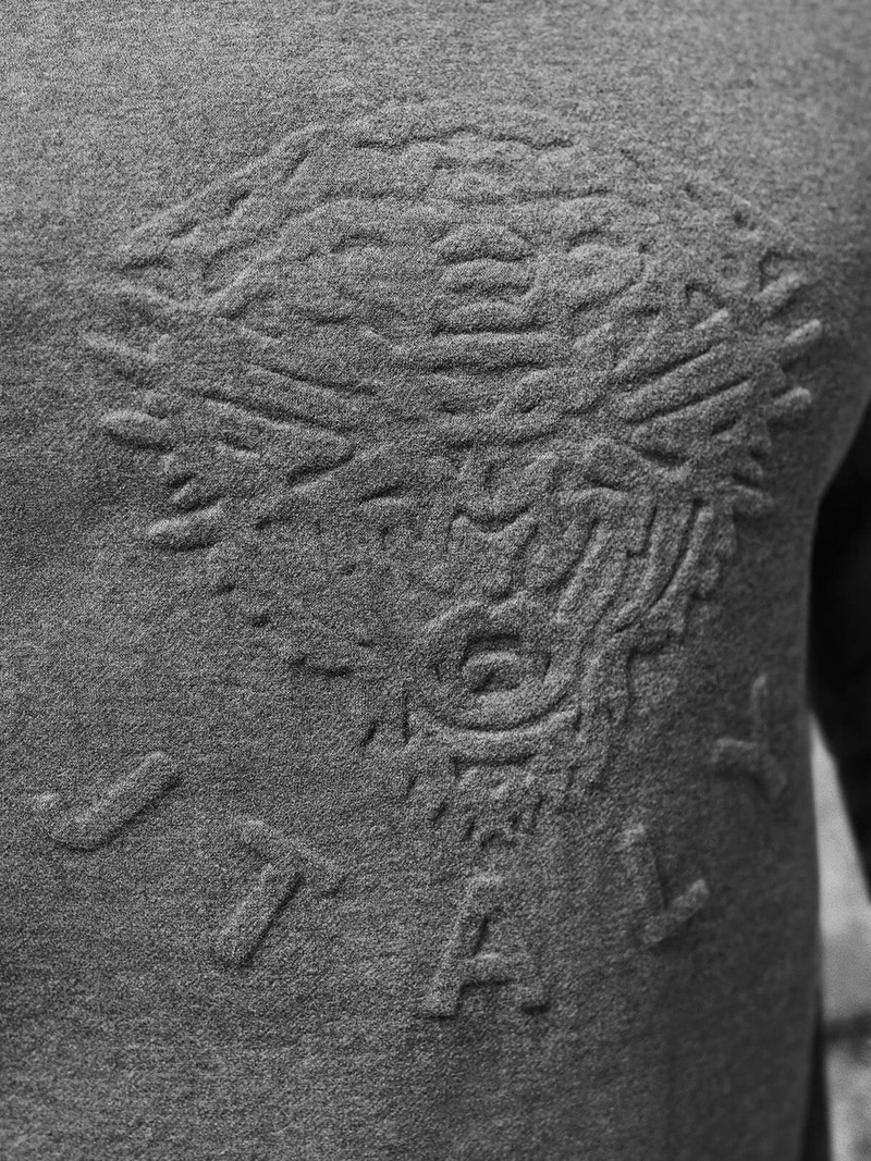 Vīriešu džemperis grafīta OZONEE NB/MF2010