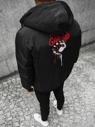 Vīriešu divpusēja virsjaka melns OZONEE JS/M761/392