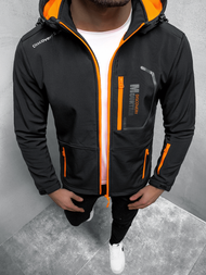 Vīriešu softshell virsjaka melna OZONEE JS/HH024/1B