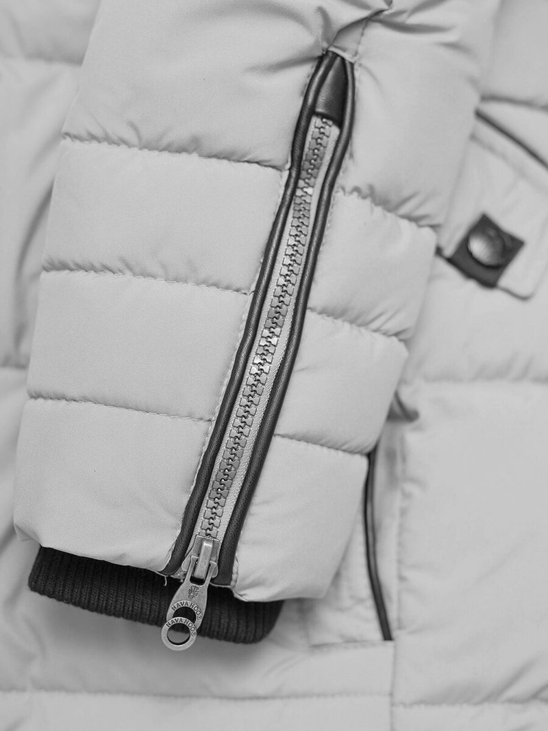 Sieviešu jaka pelēka OZONEE O/W377Z