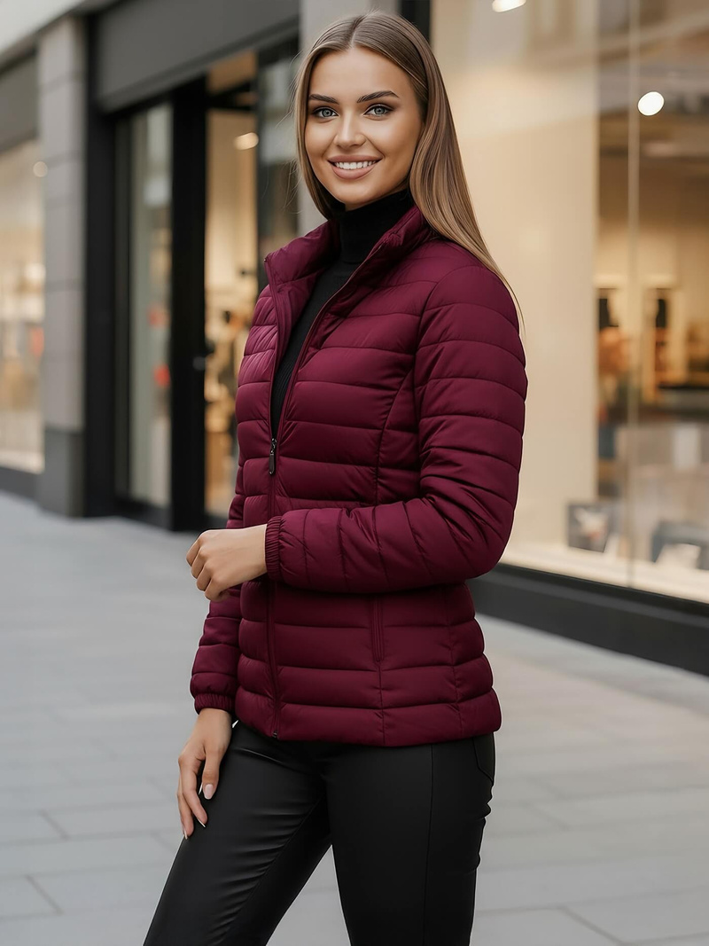 Sieviešu jaka bordosarkans OZONEE JS/16M9103/01Z