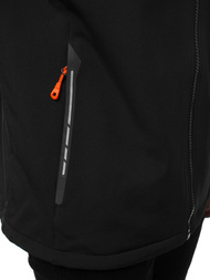 Vīriešu softshell virsjaka melni-oranža OZONEE GE/12268