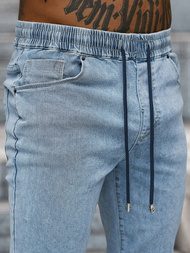 Vīriešu jogger bikses gaiši debesu zili OZONEE NB/MP0272BC