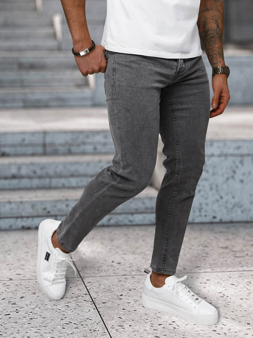 Vīriešu džinsi grafīta OZONEE NB/MP0192GS