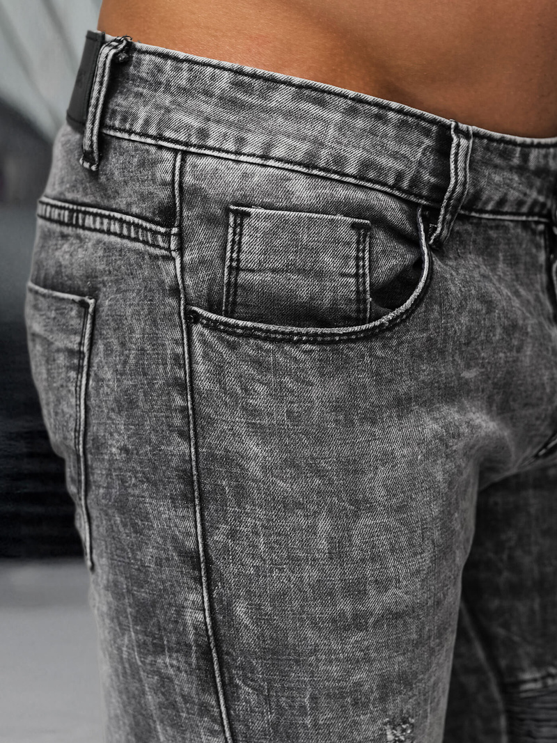 Vīriešu džinsi debesu melni OZONEE NB/MP0069NZ