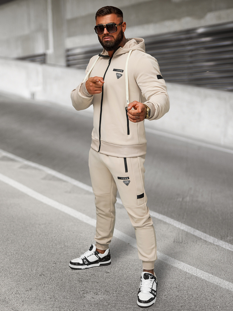 Vīriešu treniņtērps smilšu OZONEE O/LN11760