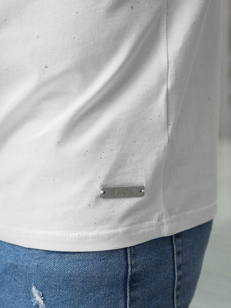 Vīriešu t-krekls balts OZONEE O/QQ1390