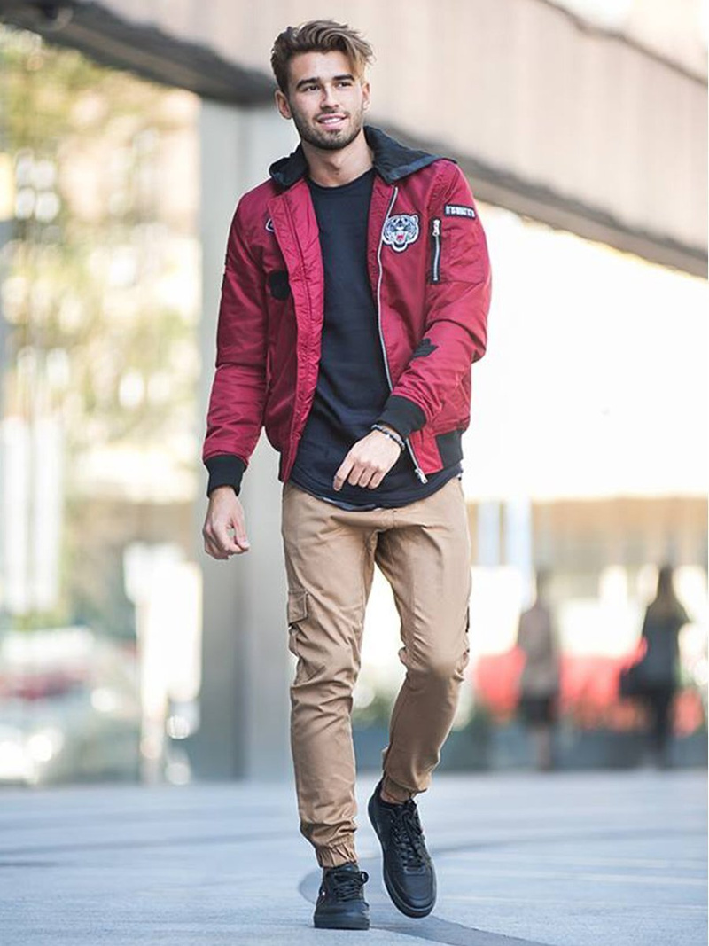 Vīriešu jogger bikses camel OZONEE A/404