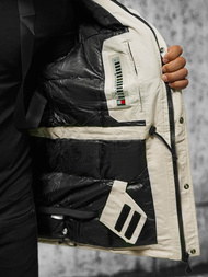 Vīriešu ziemas jaka smilšu OZONEE JS/5M791/62