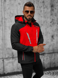 Vīriešu softshell virsjaka melni-sarkana OZONEE JS/HH022/1CZ