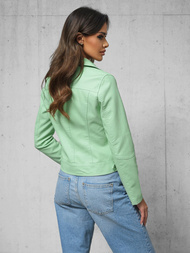 Sieviešu ādas jaka piparmētra OZONEE O/G88