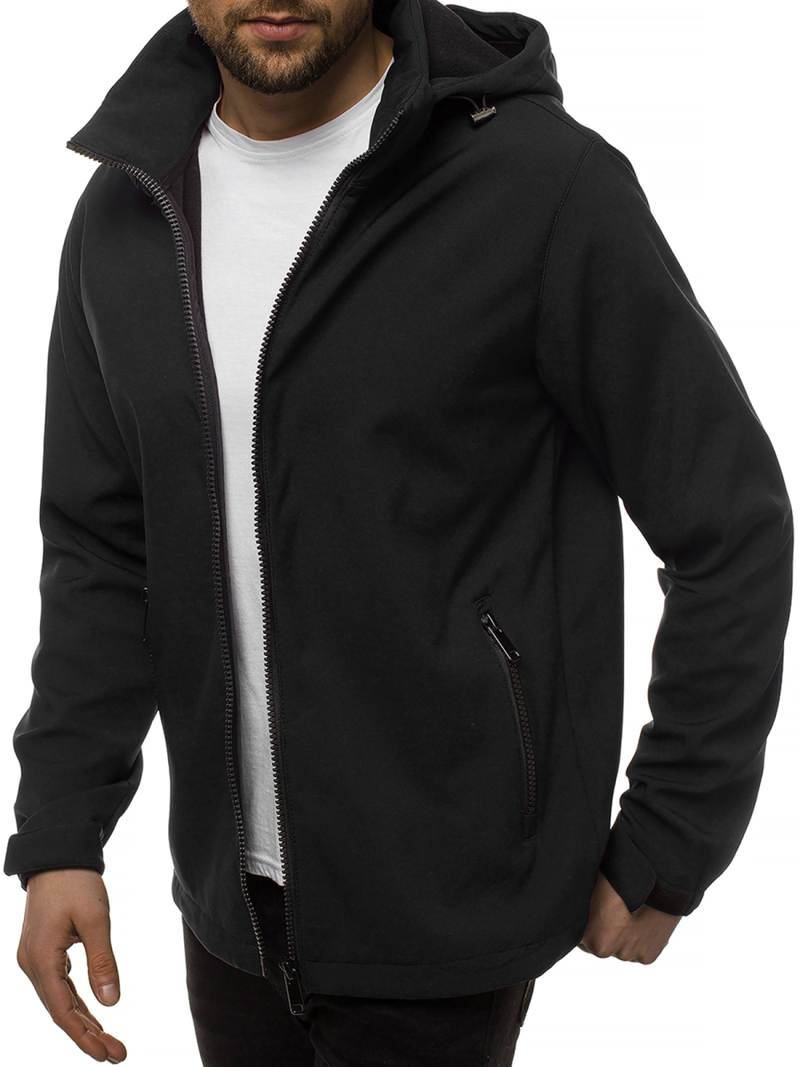 Vīriešu softshell virsjaka melna OZONEE JS/56008Z