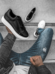 Sneakers melni OZONEE B/2051