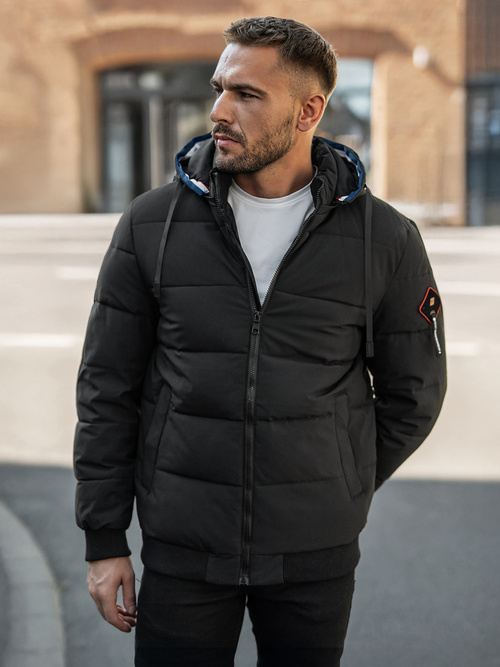 Vīriešu parka melna OZONEE JS/31M5031/392Z