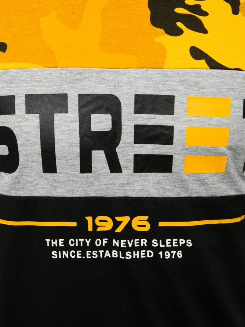 Vīriešu T-krekls melns OZONEE JS/SS11105