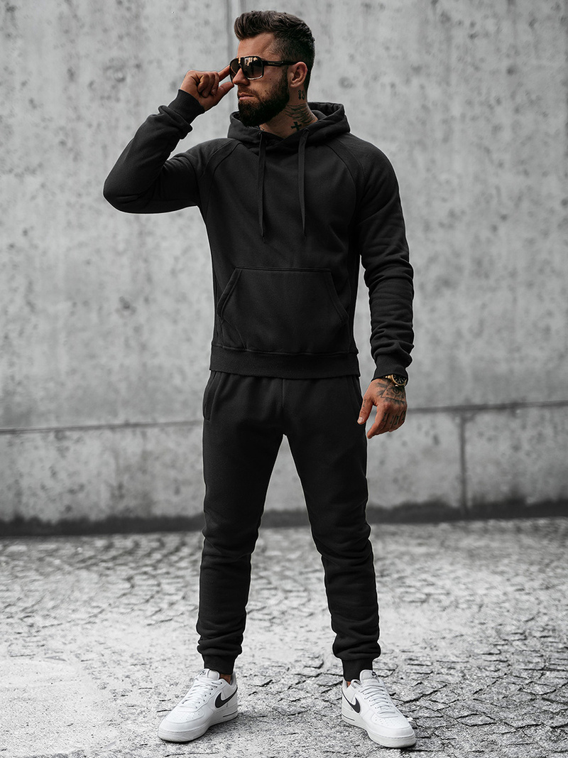 Vīriešu treniņtērps melns OZONEE JS/8C75/3