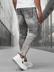 Vīriešu džinsi grafīta OZONEE NB/MP0163NZ