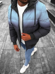 Vīriešu divpusēja virsjaka debesu-zila/tumši-zila OZONEE JS/M760/105