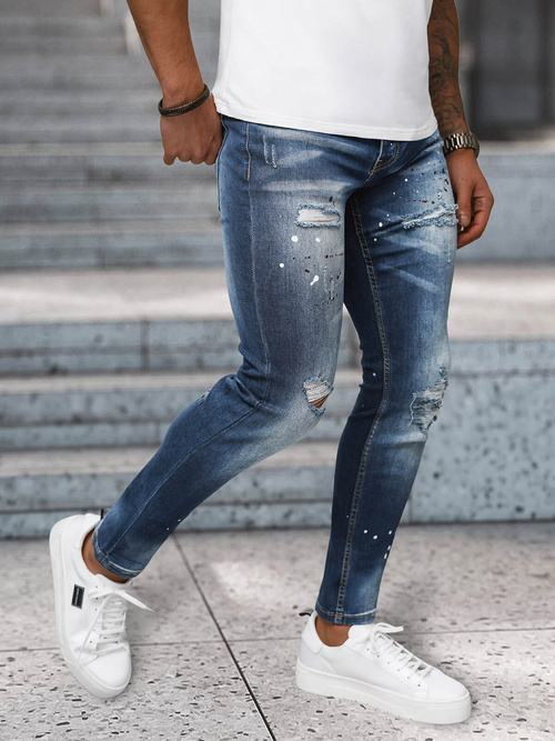 Vīriešu džinsi zili OZONEE NB/MP0170BS